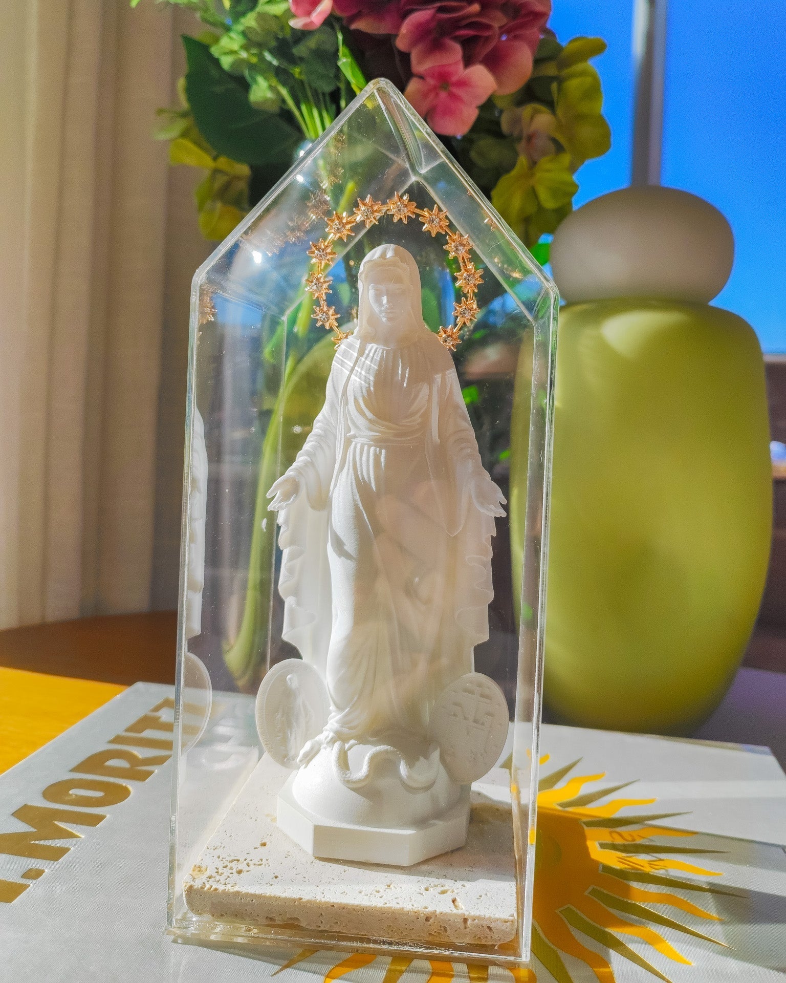 Cúpula Acrílico Nossa Senhora das Graças II 22x10 cm
