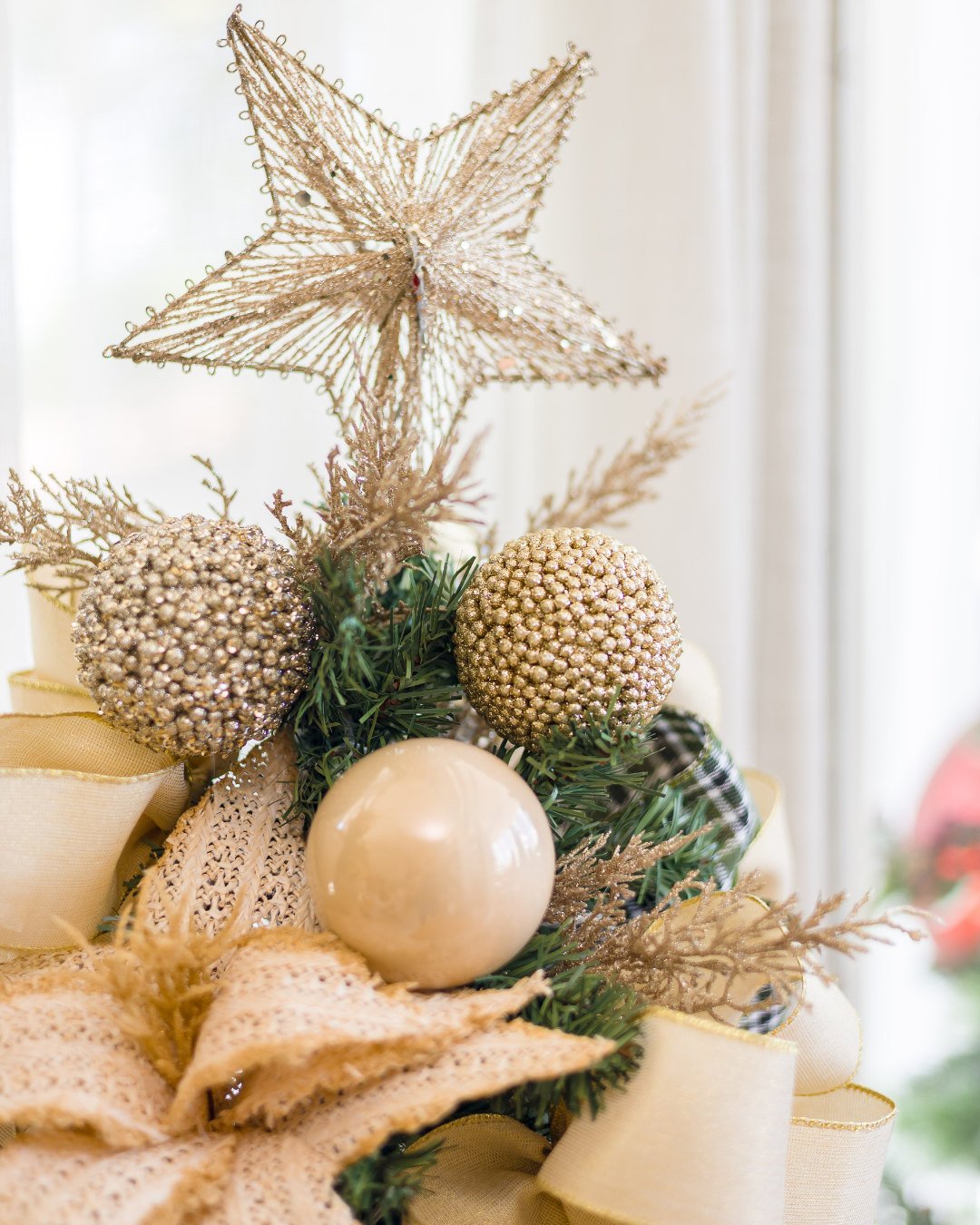 Árvore de Natal Golden Elegance - 80cm