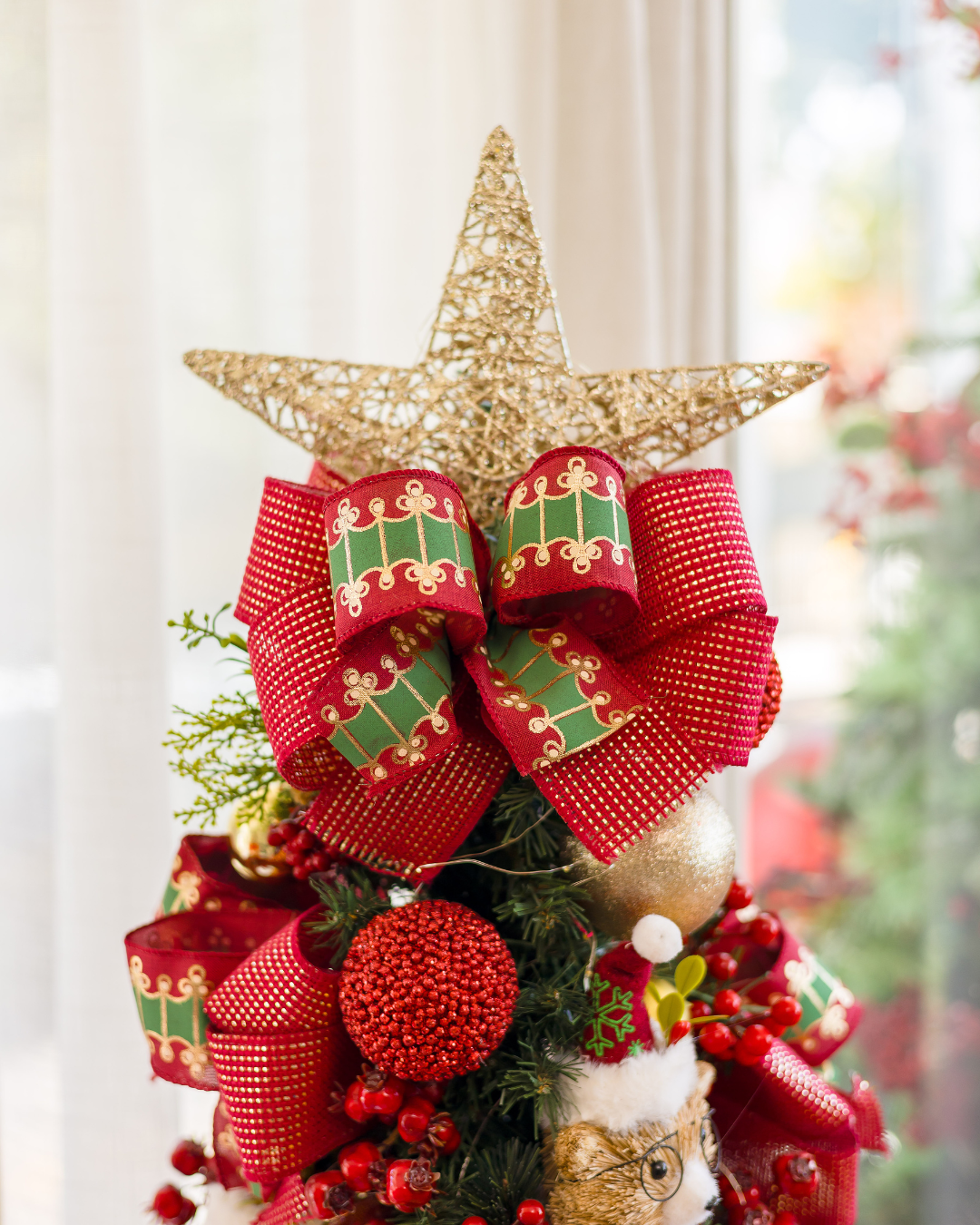 Árvore Ursinhos de Natal - 90cm