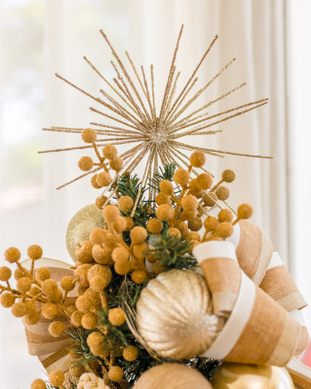 Árvore de Natal Rustic Gold - 90cm