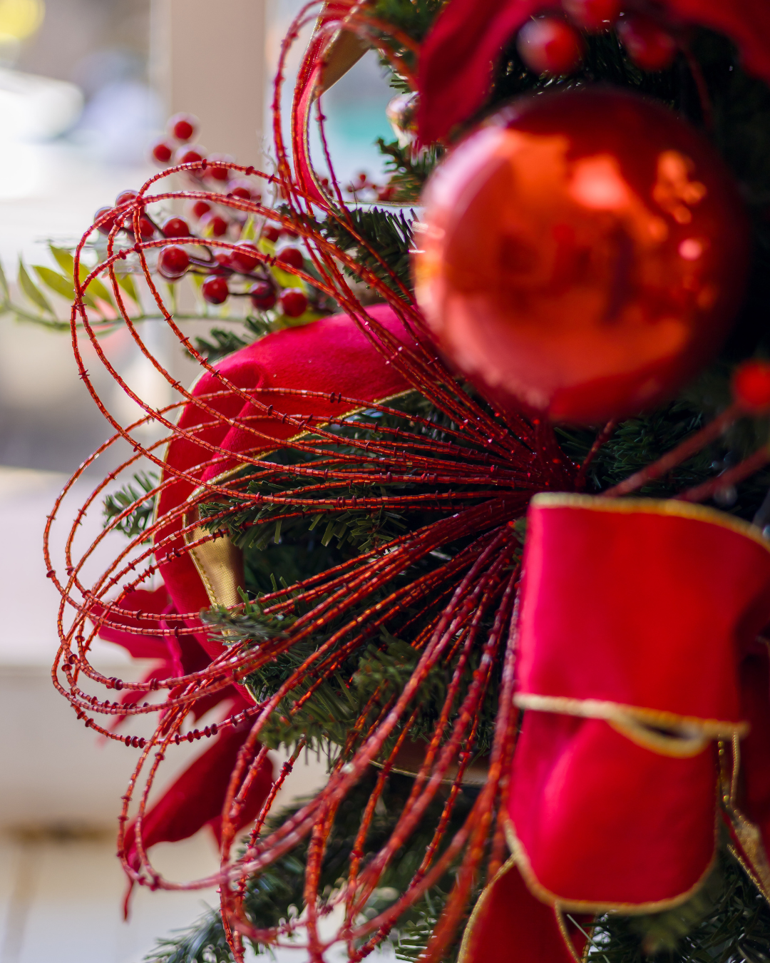 Árvore de Natal Red Velvet - 1,8m