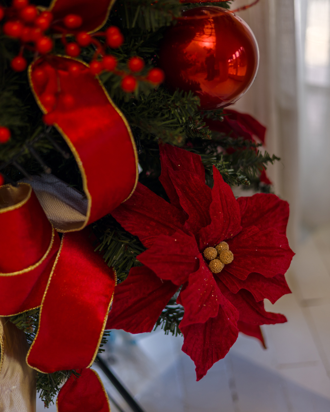 Árvore de Natal Red Velvet - 1,8m
