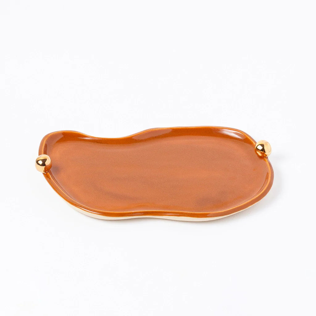 Bandeja Bruxelas com Ouro Amarelo Ocre - P