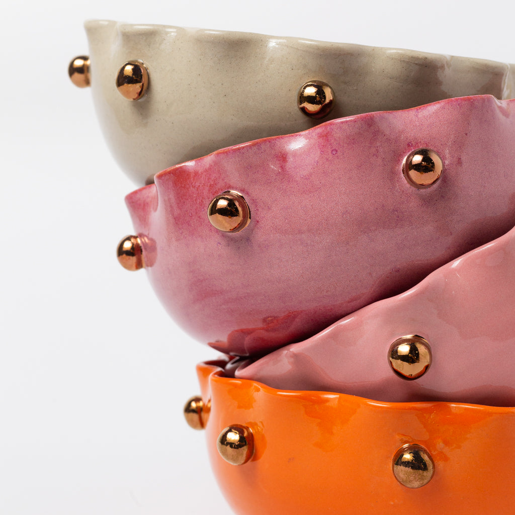 Bowl Bruxelas Nude com Ouro
