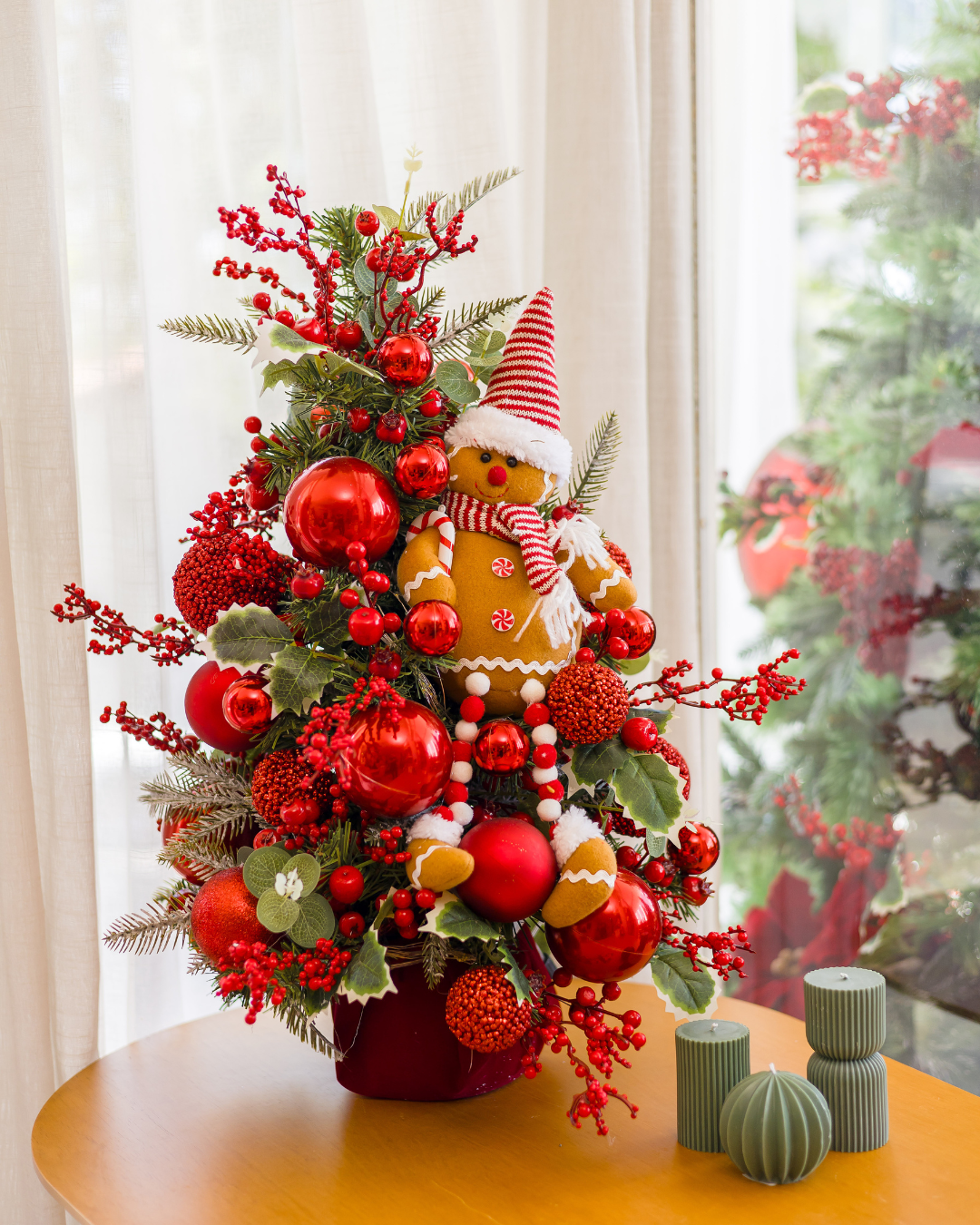 Árvore de Natal  Gingerbread Joy- 60cm