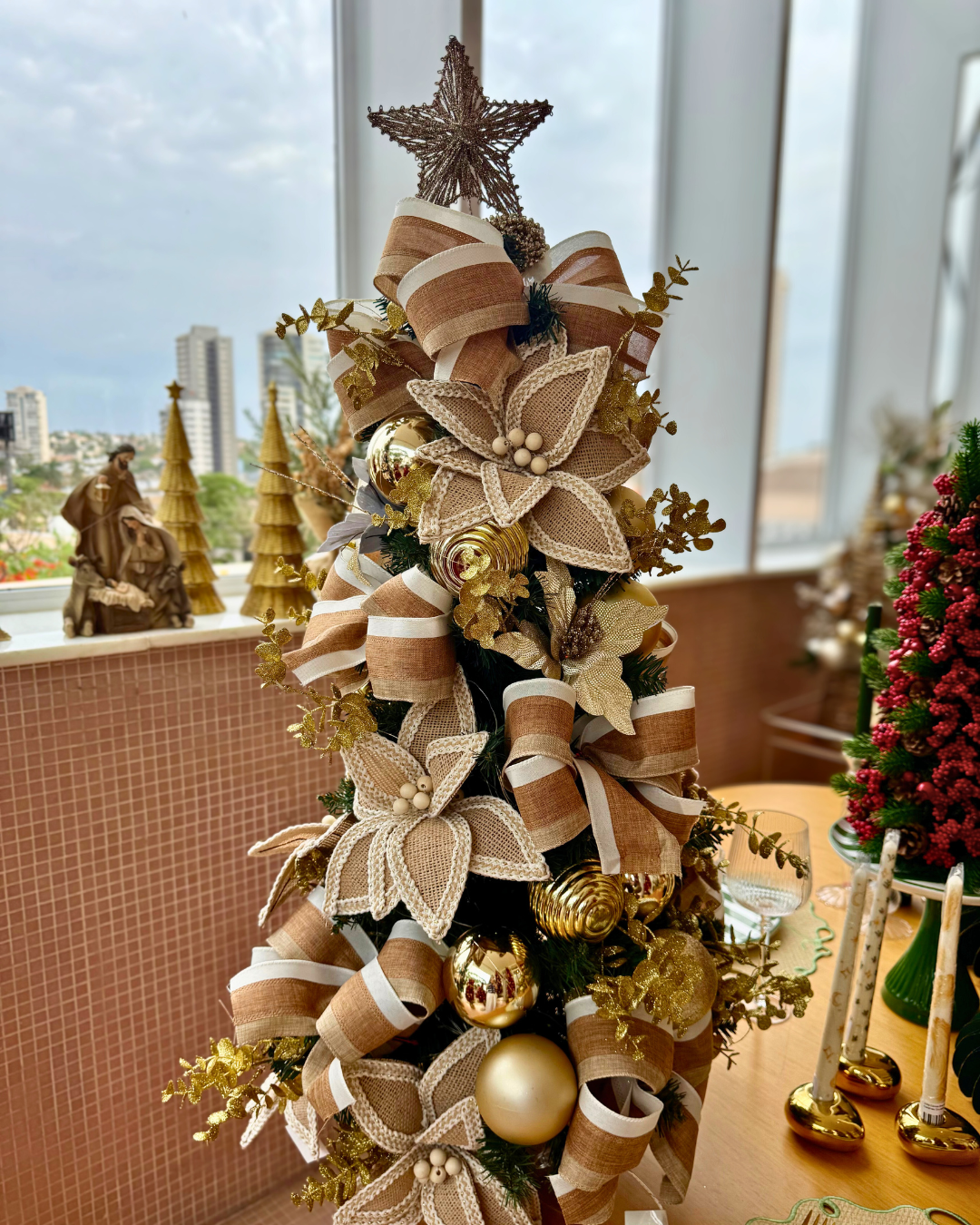 Árvore de Natal Rustic Gold II - 90cm