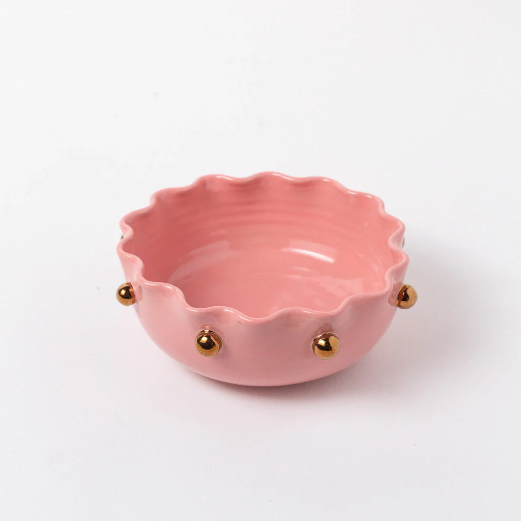 Bowl Bruxelas Rosa com Ouro
